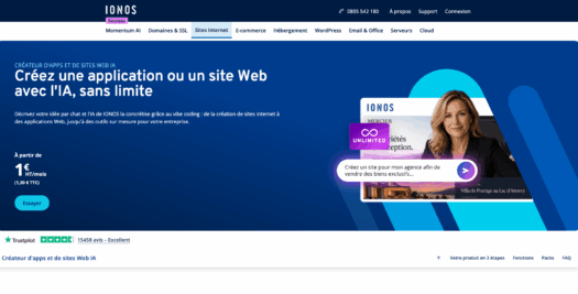 Le tableau de bord WordPress infogéré d'IONOS