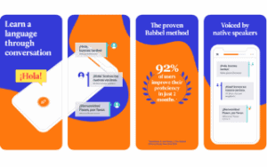 Babbel app screenshot