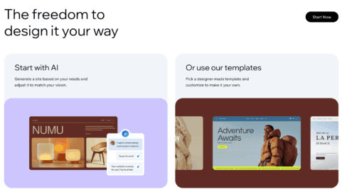Wix hosting dashboard screenshot
